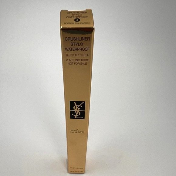 YSL Crushliner Stylo Waterproof Eyeliner #4 Bordeaux Audacieux .35 oz NEW! - Picture 1 of 3